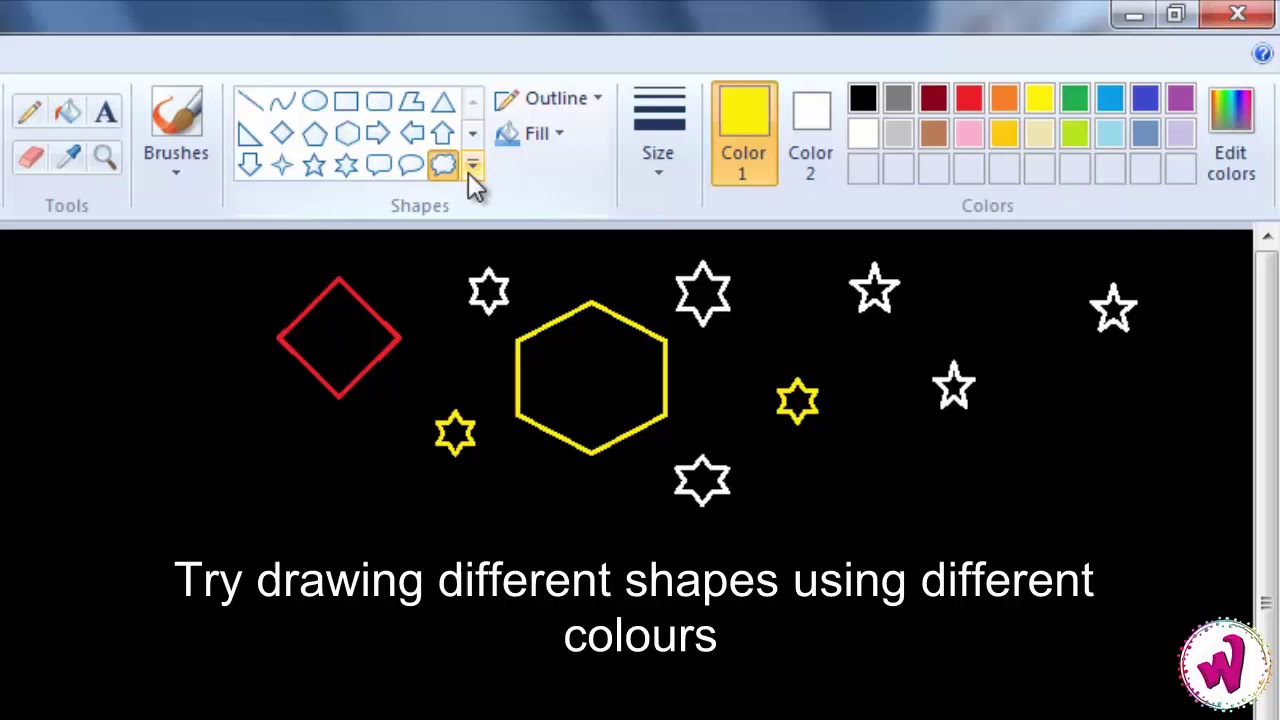 Class 3 | Ch 4 | Drawing other Shapes  MS-Paint