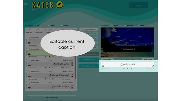 The Kateb Subtitle Editor- Overview