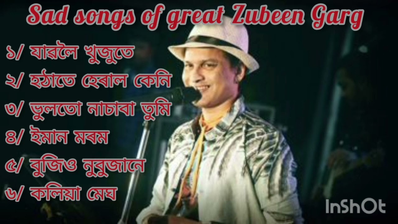 Sad songs of Zubeen Garg  Assamese sad songs   best of Zubeen Garg 