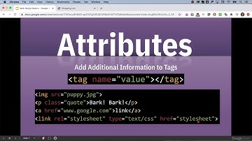 5 Introduction to HTML attributes and self-closing tags