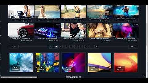 Template 9 - Color Scheme 4 (For Video Website)
