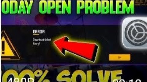 How To Fix Free Fire Max Loading Problem / Download Failed Retry Error Problem / Free Fire Not open