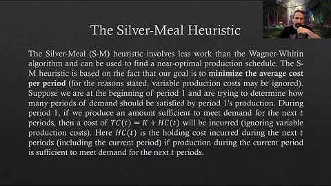 OR2 02 Eylül 2020 5. Bölüm: Wagner-Within&Silver-Meal
