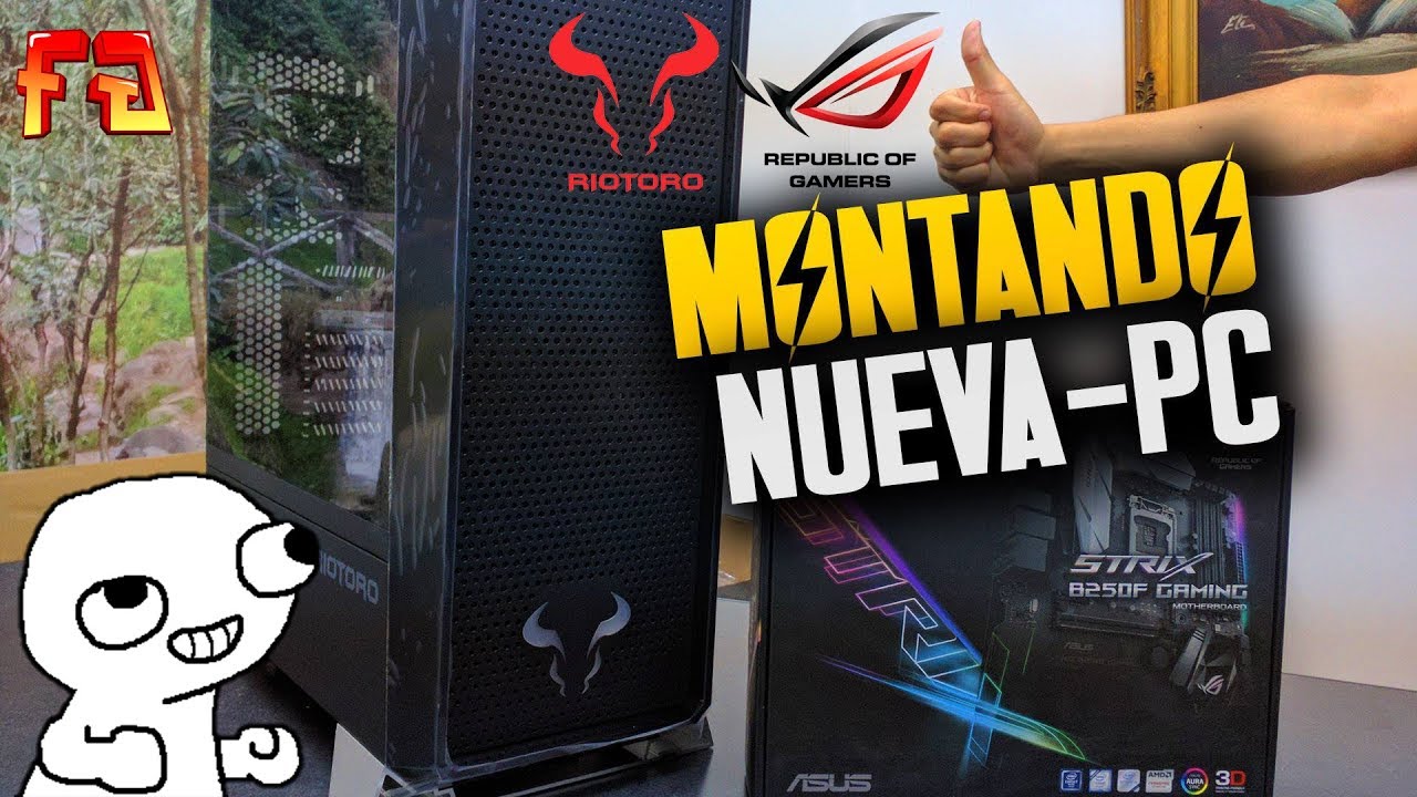 MONTANDO mi NUEVA PC GAMER + UNBOXING Case CR1280!! :'D - YouTube