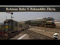 48 DN Rehman Baba Xpress X 25 UP Bahauddin Zikria at Rahim Yar Khan station.