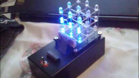 3x3x3 Blue Led Cube