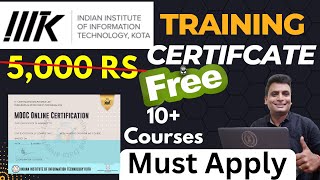 IIIT MOOC Free Certification Course | Cyber Security And IT skills | Soft Skill Course Certificate