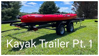Pontoon Trailer Into Kayak Camping Trailer Part 1