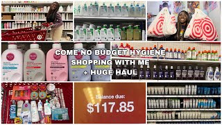 COME NO BUDGET HYGIENE SHOPPING WITH ME 2024 + HUGE HAUL FT.TARGET