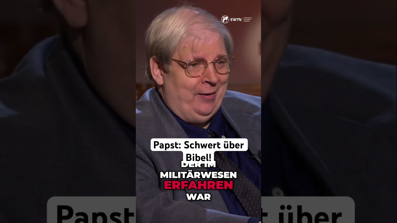 Papst: Schwert über Bibel 