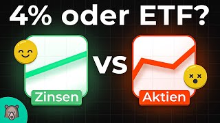 4% Zinsen statt Aktien (ETF) - Sparpläne aktuell pausieren?🤔