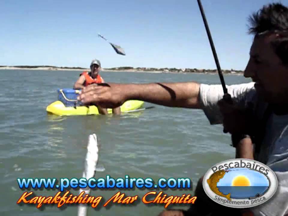 Pesca de tiburon en kayak mar chiquita YouTube