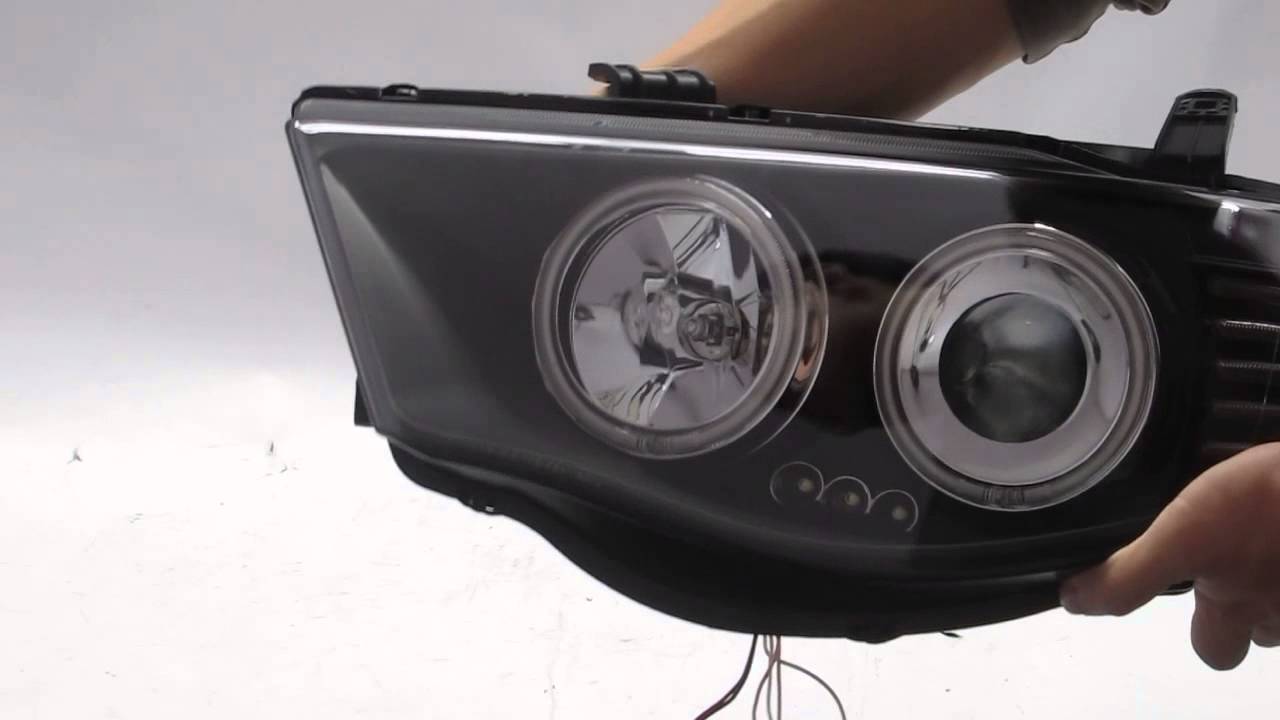 CrazyTheGod L200 20052014 CCFL AngelEye Projector HEADLIGHT BLACK for