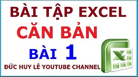 Bài tập Excel cơ bản 1: Bảng tính tiền thuê xe