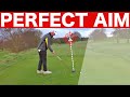 How To Aim Correctly Everytime In Golf - SIMPLE GOLF DRILL