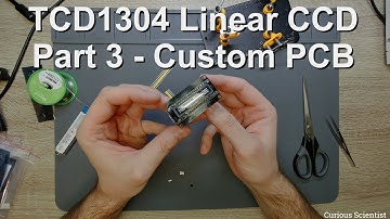 TCD1304 linear CCD - Part 3 - Assembling my custom PCB