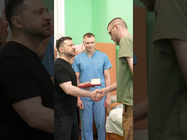Володимир Зеленський зустрівся з українськими воїнами, які лікуються після поранень