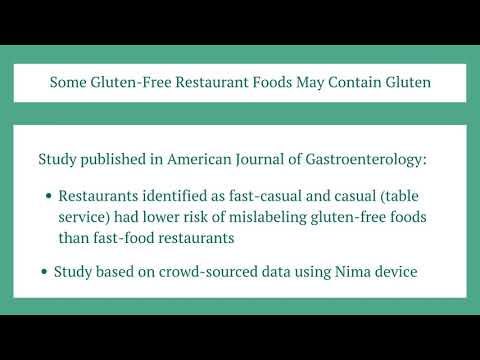 Peppermint TV: Some Gluten-Free Restaurant Foods May Contain Gluten