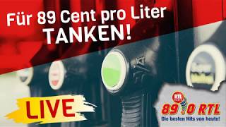 Livestream: Für 89 Cent pro Liter tanken mit 89.0 RTL