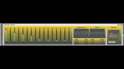 MaxPap - Sinator (Additive Synthesis) Demo