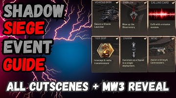 Quick Shadow Siege Event Guide and Showcase | All Cutscenes | Modern Warfare 3 Reveal Trailer