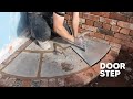 #Bricklaying - How To Build a Curved Door Step