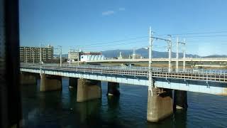 JR東日本E233系　側面展望　藤沢→早川（東海道線快速アクティー）　ヤマU220編成