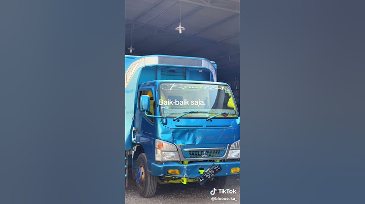 kondisi truk Setia Farm habis laka :(