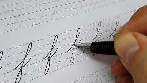 Spencerian script tutorial - Lowercase f