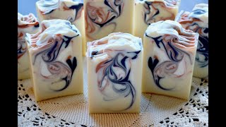 BOURBON STREET~Making, Hanger Swirl, Cutting Cold Process Soap