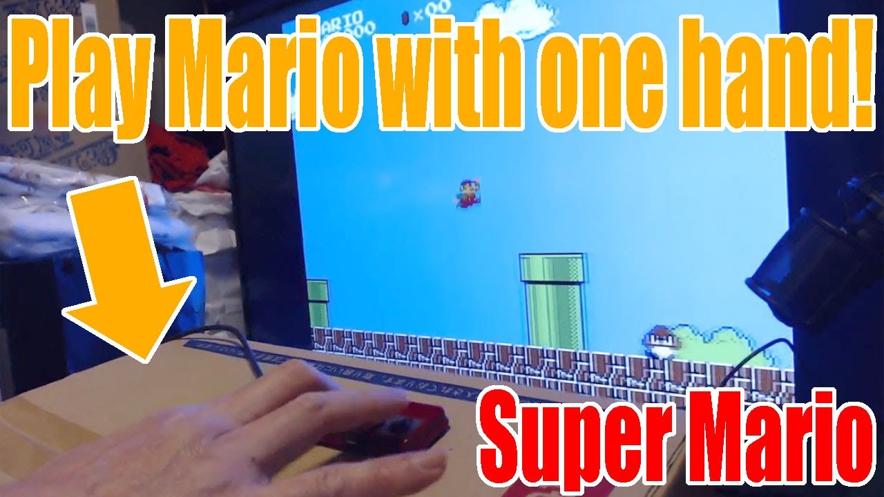 Play Super Mario with one hand! Japanese Comedian Gamer Fujita! Super ...