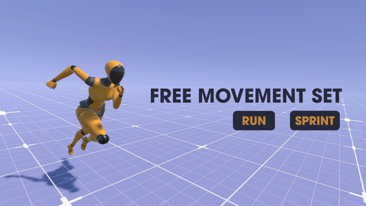 Female Runner Animset - Free Run&Sprint, video preview 3