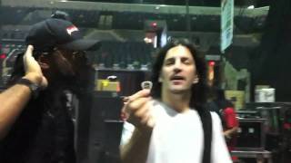 Anthrax soundcheck with no backline and Paul Stanley's pick!.mov