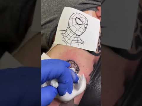 Best SpiderMan tattoo ever? #meme #marvel #funny #viral #tiktok #trending #memes #tattoo #funnyvideo