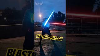 Blaster deflection with infinite aura! #starwars #lightsaber #vfx #jedi