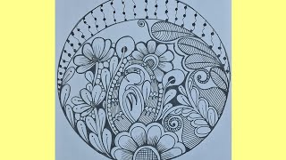 #pattern 19 zentangleart stepbystep for beginners #doodle#zen#zentangle#mandala#tangle#zentangleart