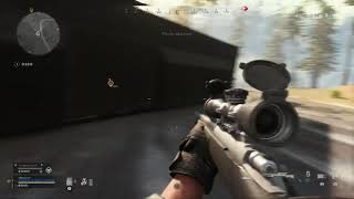 INSANE sniper long shot from a moving truck. Call of Duty WARZONE