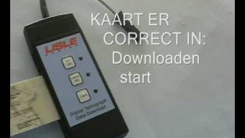 Digitale Tachograaf - Digidown Plus Chauffeurskaart lezen fout