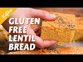 LENTIL BREAD Recipe 🤩🍞 Gluten Free, Flourless Alternative + Savory Lentil Cake with Cheese and Herbs