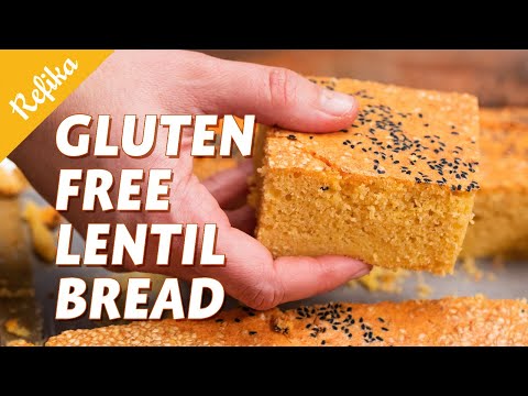 LENTIL BREAD Recipe  Gluten Free, Flourless Alternative + Savory Lentil Cake with Cheese and Herbs