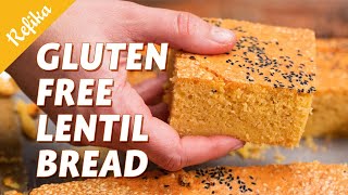 LENTIL BREAD Recipe 🤩🍞 Gluten Free, Flourless Alternative   Savory Lentil Cake with Cheese and Herbs