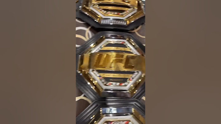 The Belts of the UFC LW Champion Islam Makhachev 🏆