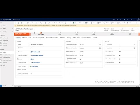 Dynamics 365 Project