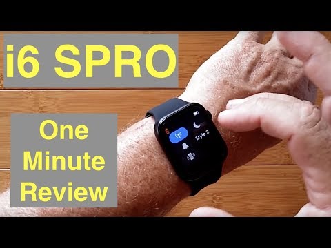 IWATCHS i6 SPRO GPS Apple Watch Shaped Smartwatch Bluetooth Call Wireless Charge: One Minute Review