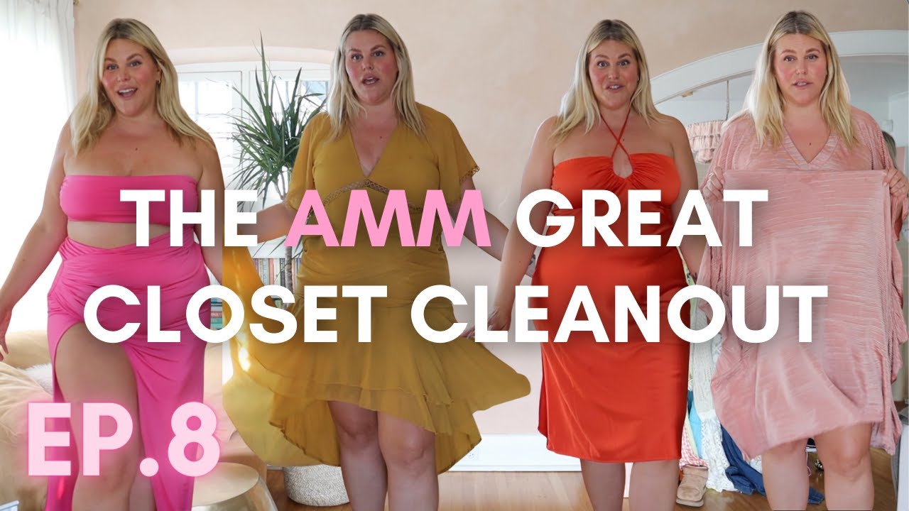 AMM CLOSET CLEAN OUT EPISODE 8 | DRESSES PT 4 | SIZE 16 | UK 20