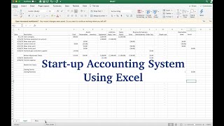 Basic Excel Accounting System screenshot 2