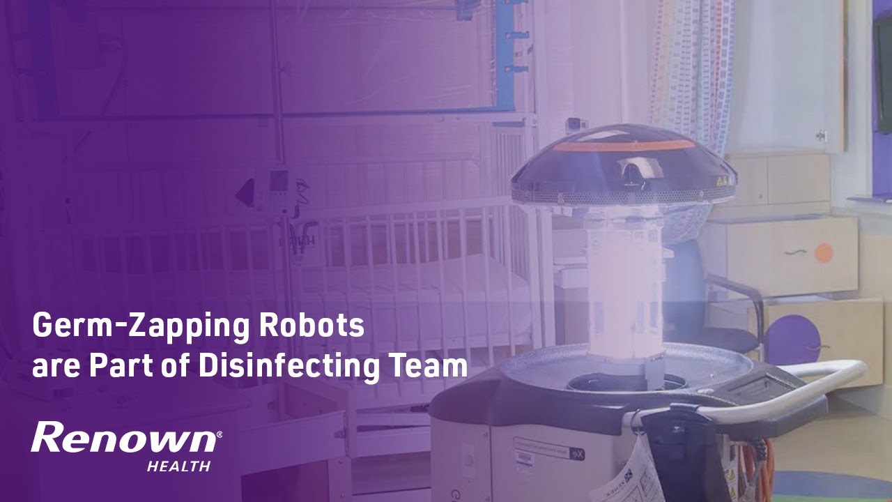 Zapping Germs Germ-Zapping Robots are Part of Disinfecting Team - YouTube