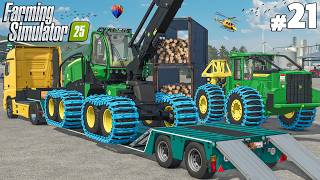 Heavy Forestry Machines At Work! Earning Crazy Money | Massive Farm | Farming Simulator 25