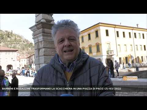 BAMBINI E RAGAZZINI TRASFORMANO LA SCACCHIERA IN UNA PIAZZA DI PACE | 21/03/2022