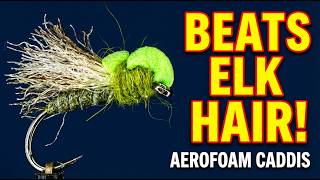 Conquer Caddis Hatches: Tie the Deadly AeroFoam Olive Caddis – Faster Than Elk Hair, Unstoppable!